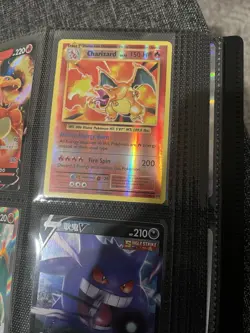 160 Card Pokemon Binder Lot Charizards Gengar Holos Pikachu Charizard 11 Rare - Image 1