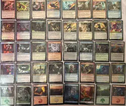 Magic The Gathering 40X All Foil Cards | Uncommon, Common & Land NM - Image 1