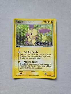 Pokemon TCG Plusle Stamped EX Deoxys 44/107 Holo Uncommon Card HP - Image 1