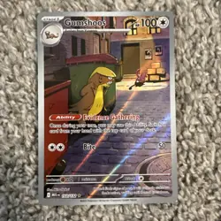 Gumshoos Illustration Rare 153/132 Mega Evolution Pokemon TCG Near Mint Card NM - Image 1