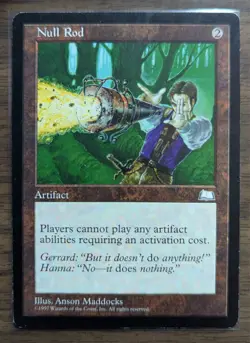 MTG Null Rod Non-Foil from Weatherlight LP - Image 1
