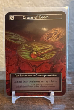 Sorcery Contested Realms - Beta - Drums of Doom Foil NM - Image 1