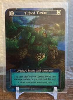 Sorcery Contested Realms - Beta - Tufted Turtles Foil NM - Image 1
