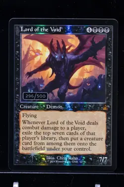 MTG SERIALIZED LP Lord of the Void #296 RVR Foil Serial Numbered - Image 1