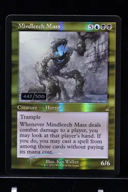 MTG SERIALIZED LP Mindleech Mass #447 RVR Foil Serial Numbered - Image 1