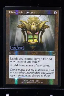 MTG SERIALIZED LP Chromatic Lantern #018 RVR Foil Serial Numbered - Image 1