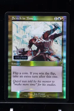 MTG SERIALIZED LP Stitch in Time #015 RVR Foil Serial Numbered - Image 1