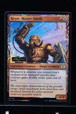 MTG SERIALIZED LP Reyav, Master Smith #418 MUL Foil Serial Numbered - Image 1