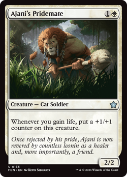 Ajani's Pridemate [Foundations] Magic MTG - Image 1
