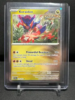 Koraidon 119/162 Cosmos Holo Promo Pokemon 2024 S&V Temporal Forces NM - Image 1