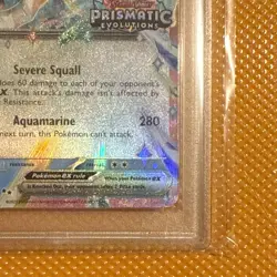 2025 Pokemon Prismatic Evolutions Vaporeon Ex Surprise Box Exclusive PSA 10 - Image 2