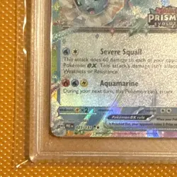 2025 Pokemon Prismatic Evolutions Vaporeon Ex Surprise Box Exclusive PSA 10 - Image 3