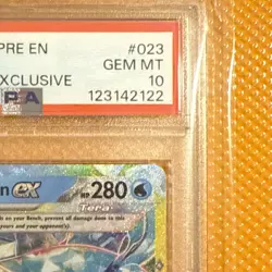 2025 Pokemon Prismatic Evolutions Vaporeon Ex Surprise Box Exclusive PSA 10 - Image 5