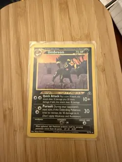 Pokemon TCG Umbreon Neo Discovery 32 Regular Unlimited Rare - Image 1