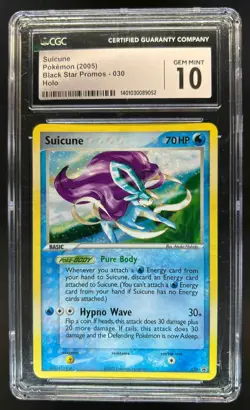 2003-2006 Pokemon Nintendo Black Star Promos Suicune Holo #6/27 CGC 10 - Image 1