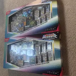 2x Pokemon TCG Prismatic Evolutions Lucario Ex + Tyranitar Ex Premium Collection - Image 2