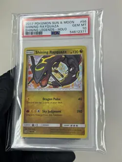 PSA 10 SHINING RAYQUAZA 53/73 HOLO SHINING LEGENDS 2017 POKEMON SUN & MOON - Image 2