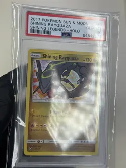 PSA 10 SHINING RAYQUAZA 53/73 HOLO SHINING LEGENDS 2017 POKEMON SUN & MOON - Image 3