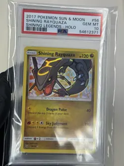 PSA 10 SHINING RAYQUAZA 53/73 HOLO SHINING LEGENDS 2017 POKEMON SUN & MOON - Image 4