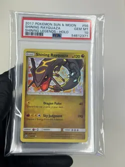 PSA 10 SHINING RAYQUAZA 53/73 HOLO SHINING LEGENDS 2017 POKEMON SUN & MOON - Image 5