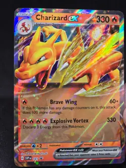 Pokemon TCG Charizard EX 161 Scarlet & Violet Black Star Promo Holo NM - Image 1