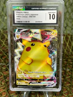 *CGC 10 GEM MINT* JAPANESE Pokemon TCG: VMAX Climax ~ PIKACHU VMAX - Image 1