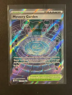 Pokemon Mystery Garden 172/132 Mega Evolution Full Art Ultra Rare Stadium NM - Image 1