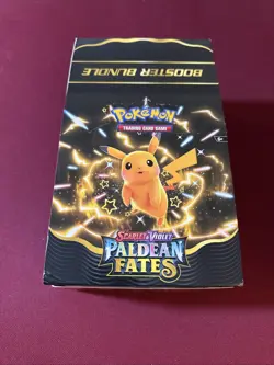 Paldean Fates Booster Bundle Display Box (Pokemon TCG), EMPTY BOX ONLY No Packs - Image 1
