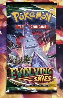 2021 Pokemon Evolving Skies Booster Pack Art Duraludon - Image 1