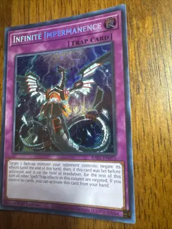 Infinite Impermanence RA01-EN075 Secret Rare 1ST EDITION NM YuGiOh - Image 2
