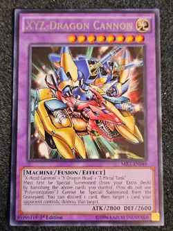 Yugioh - XYZ-Dragon Cannon MIL1-EN040 1st Edition Rare NM - Image 1