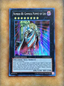 Yugioh Number 88: Gimmick Puppet of Leo CT10-EN013 Super Rare Limited Edition LP - Image 1