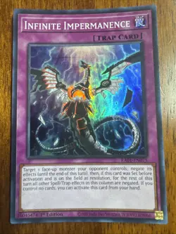 Infinite Impermanence RA01-EN075 - Super Rare 1st Edition NM Yugioh - Image 1