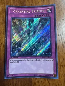 LCJW-EN294 Torrential Tribute Secret Rare 1st Edition LP Yugioh - Image 1