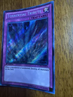 LCJW-EN294 Torrential Tribute Secret Rare 1st Edition LP Yugioh - Image 3