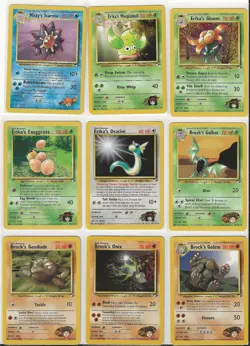 Pokemon TCG Gym Heroes 36 Card Lot Ungraded $113 Market Value - Image 2