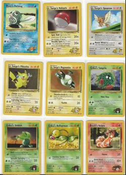 Pokemon TCG Gym Heroes 36 Card Lot Ungraded $113 Market Value - Image 3