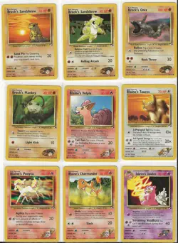 Pokemon TCG Gym Heroes 36 Card Lot Ungraded $113 Market Value - Image 4