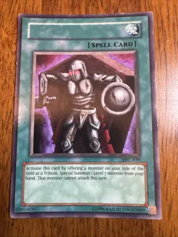 YuGiOh Misprint Error Card No Name Tribute Doll MFC-039 - Image 1