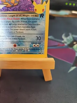 Pokemon TCG Dark Gyarados Holo Card 8/82 Classic Collection Celebrations 2021 NM - Image 4