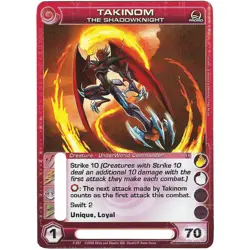 Chaotic TAKINOM THE SHADOWKNIGHT Promo Card - Pick your energy - Image 1