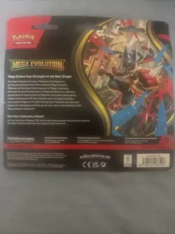 Mega Evolution Pokemon 3 TCG Packs Factory Sealed W/ Promo Card (Psyduck) New - Image 2