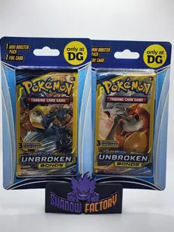 (2) Unbroken Bonds 3-Card Mini Booster Blister Pack Dollar General - Image 1