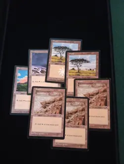 7X MTG Plains VINTAGE 1990s Land white- Seven CARDS Free Shipping - Image 1