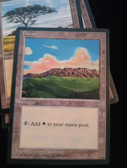 7X MTG Plains VINTAGE 1990s Land white- Seven CARDS Free Shipping - Image 3