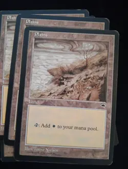 7X MTG Plains VINTAGE 1990s Land white- Seven CARDS Free Shipping - Image 5