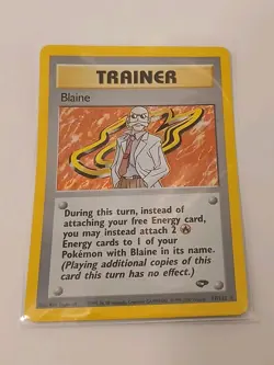 Blaine 17/132 Gym Challenge Holo New/Near MINT y2k Vintage Pokemon Card - NM+ - Image 3