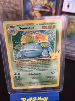 Pokemon TCG Venusaur Holo Rare Card 15/102 Celebrations 25th Anniversary NM - Image 2