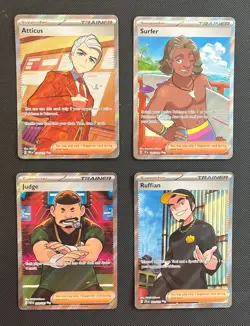 Lot of Pokemon TCG - (4) Full Art Ultra Rare Trainer Holo Cards - Image 1