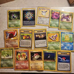 Huge Pokemon Collection Card Lot Vintage 1st Editios, Holo Rares, 3 Yugioh Cards - Image 3